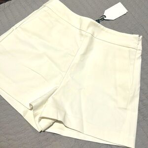White trouser shorts